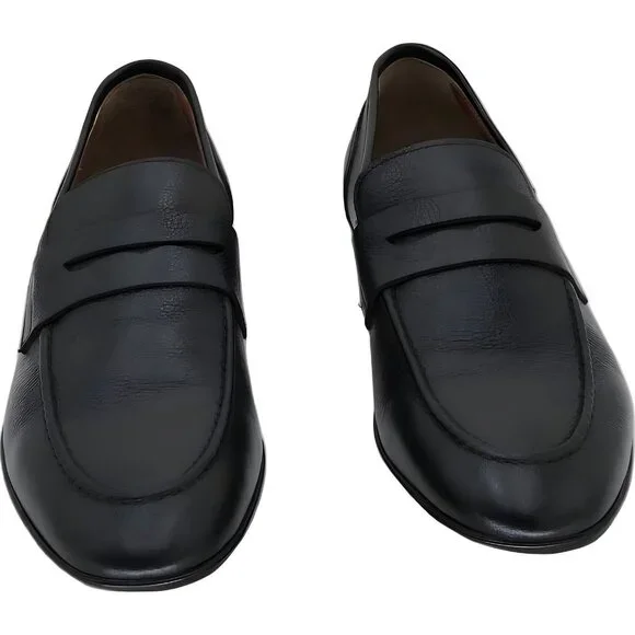 Bruno Magli Men's Black Leather Penny Loafers Size 11 M - Picture 5 of 6